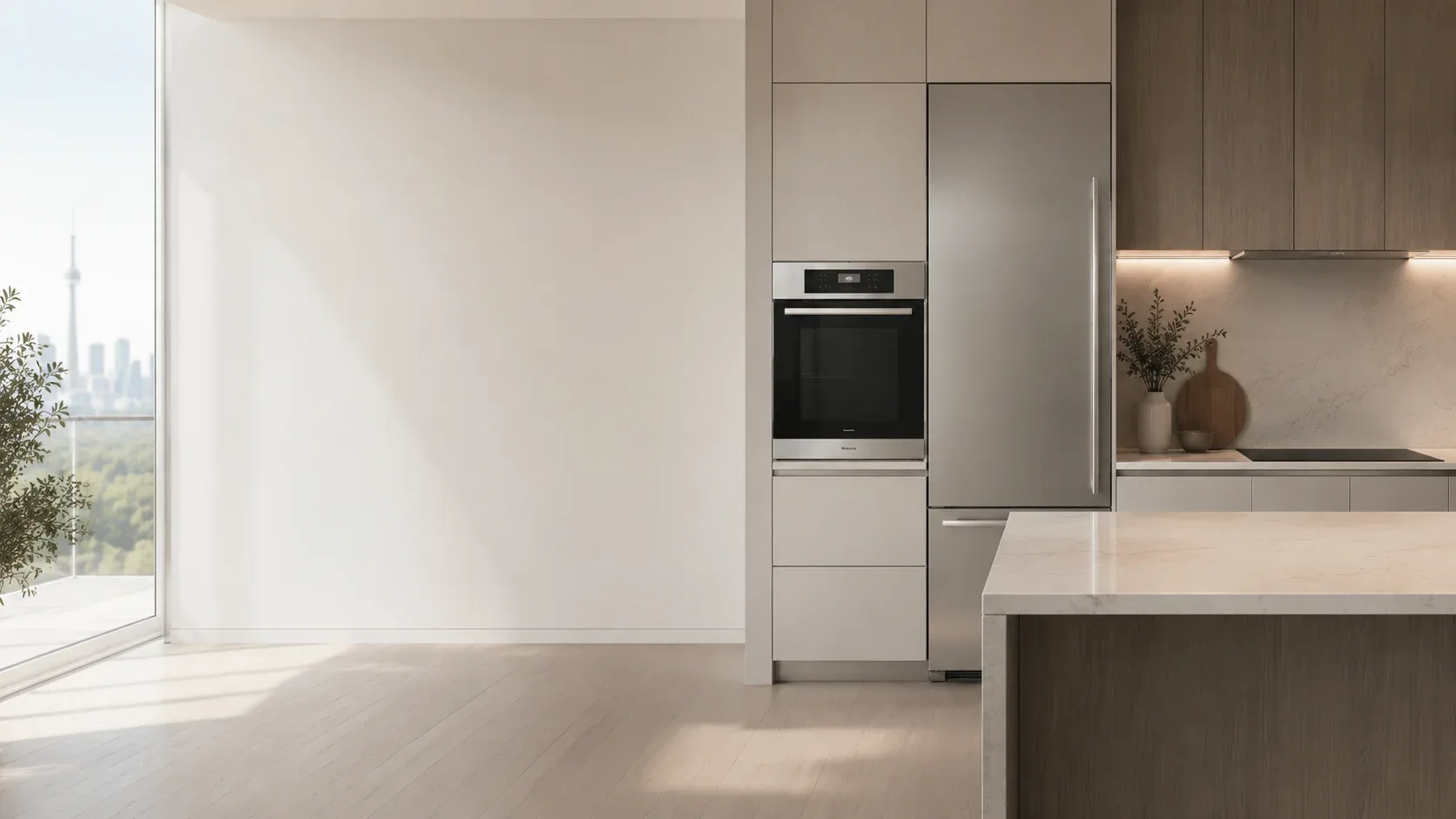 Modern built-in kitchen appliances for Bosch appliance repair in Old Toronto